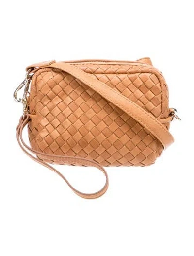 Pre-owned Milaner Leather Crossbody Bag In Brown