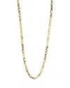 Milanesi And Co 18k Gold Plated Sterling Silver Figaro Chain Necklace 5mm, 20 In Gold