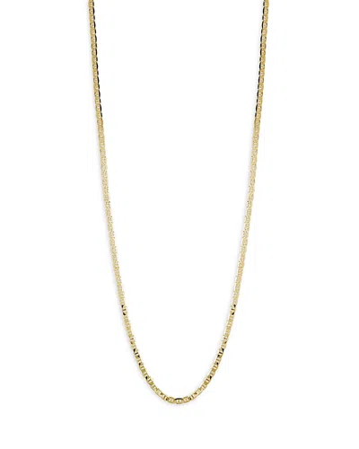 Milanesi And Co 18k Yellow Gold On Sterling Silver 3mm Mariner Link Chain Necklace, 20