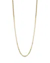 Milanesi And Co 18k Yellow Gold On Sterling Silver 3mm Mariner Link Chain Necklace, 24 In Gold