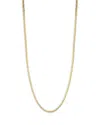 Milanesi And Co 18k Yellow Gold On Sterling Silver 4mm Mariner Link Chain Necklace, 20 In Gold