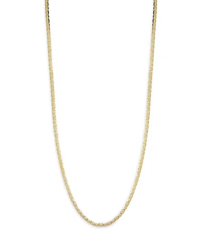 Milanesi And Co 18k Yellow Gold On Sterling Silver 4mm Mariner Link Chain Necklace, 20