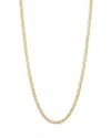 Milanesi And Co 18k Yellow Gold On Sterling Silver 6mm Mariner Link Chain Necklace, 20 In Gold