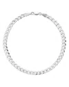 Milanesi And Co Men's Sterling Silver 5mm Curb Chain Bracelet In Silver