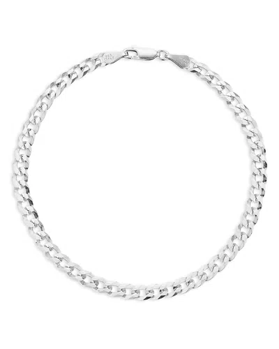 Milanesi And Co Men's Sterling Silver 5mm Curb Chain Bracelet