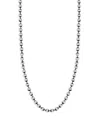 Milanesi And Co Men's Sterling Silver Oxidized Ball Chain Necklace, 20 In Silver