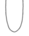 Milanesi And Co Men's Sterling Silver Oxidized Mariner Link Chain Necklace, 20 In Silver