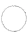 Milanesi And Co Sterling Silver 3mm Mariner Link Chain Bracelet In Silver