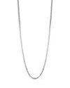 Milanesi And Co Sterling Silver 3mm Mariner Link Chain Necklace, 20 In Silver