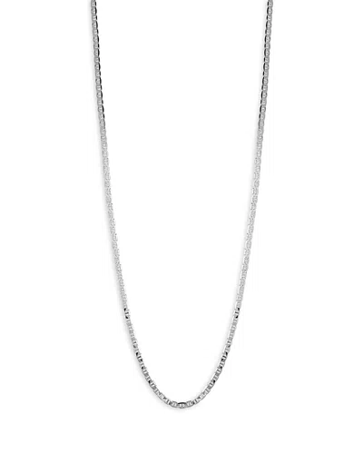 Milanesi And Co Sterling Silver 3mm Mariner Link Chain Necklace, 20