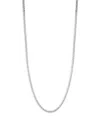 Milanesi And Co Sterling Silver 4mm Mariner Link Chain Necklace, 22 In Silver