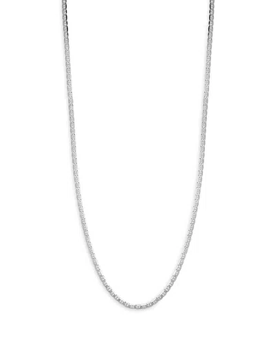 Milanesi And Co Sterling Silver 4mm Mariner Link Chain Necklace, 22