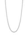 MILANESI AND CO STERLING SILVER 6MM MARINER LINK CHAIN NECKLACE, 24