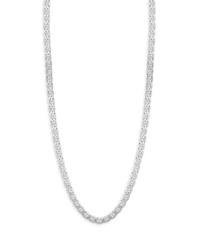Milanesi And Co Sterling Silver 7mm Mariner Link Chain Necklace, 24