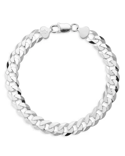 Milanesi And Co Sterling Silver 9mm Curb Chain Bracelet