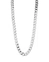 Milanesi And Co Sterling Silver Curb Chain Necklace 9mm, 22 In Silver