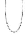 Milanesi And Co Sterling Silver Square Curb Chain Necklace, 22 In Silver