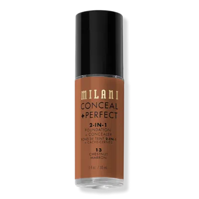 Milani Conceal + Perfect 2-in-1 Foundation + Concealer - Chestnut In Brown