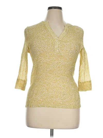 Pre-owned Milano 3/4 Sleeve T-shirt In Yellow