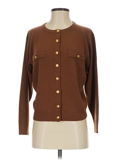 Pre-owned Milano Cardigan Sweater In Brown