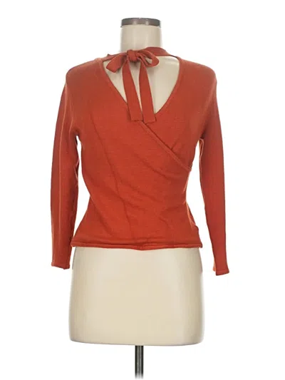 Pre-owned Milano Cardigan Sweater In Orange