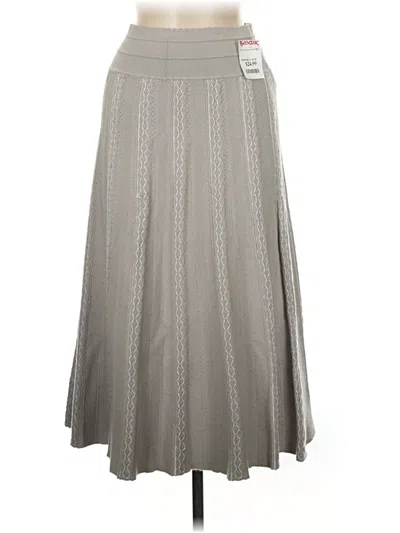 Pre-owned Milano Casual Skirt In Gray