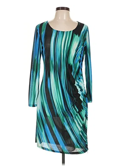 Pre-owned Milano Cocktail Dress In Teal