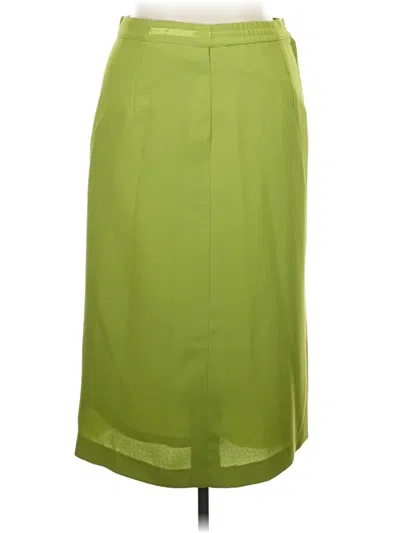 Pre-owned Milano Formal Skirt In Green