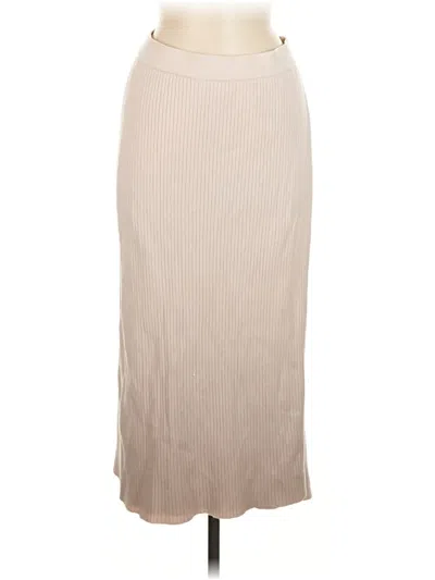 Pre-owned Milano Formal Skirt In Tan