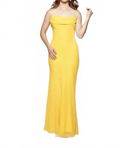 Milano Formals Flowing Muse Maxi Dress In Banana In Yellow