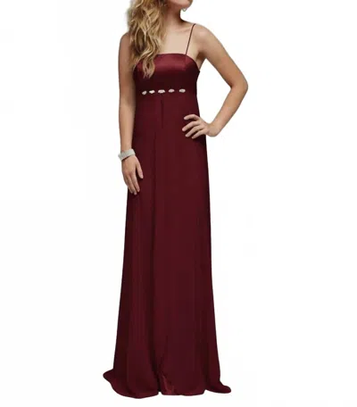 Milano Formals Silken Symphony Gown In Burgundy