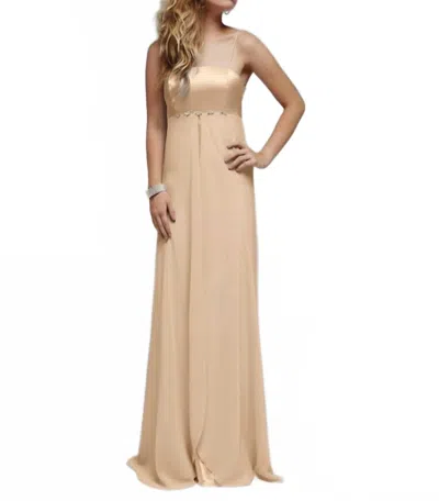 Milano Formals Silken Symphony Gown In Champagne In Neutral