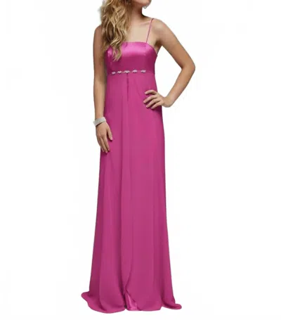 Milano Formals Silken Symphony Gown In Fuchsia In Pink