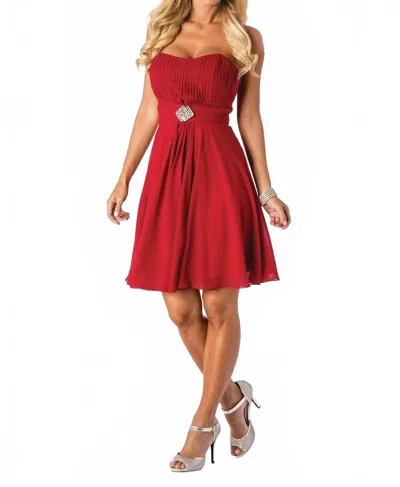 Milano Formals Sugar Blush Dress In Claret In Red