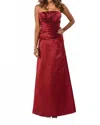 Milano Formals Timeless Grace Gown In Claret In Red
