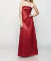 Milano Formals Timeless Grace Gown In Sangria In Red