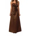 Milano Formals Timeless Grace Gown In Truffle In Brown