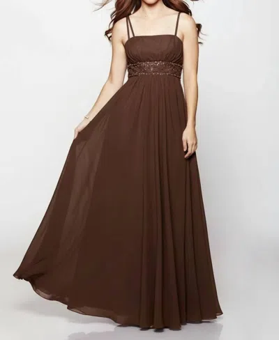 Milano Formals Women's Goddess Aura Gown Dress In Truffle In Brown