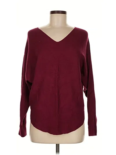 Pre-owned Milano Pullover Sweater In Burgundy
