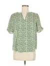Milano Short Sleeve Blouse In Green