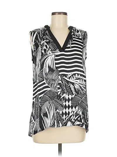 Pre-owned Milano Sleeveless Blouse In Black