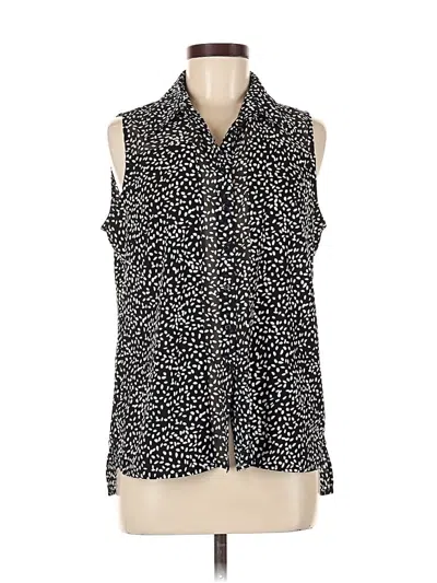 Pre-owned Milano Sleeveless Blouse In Black