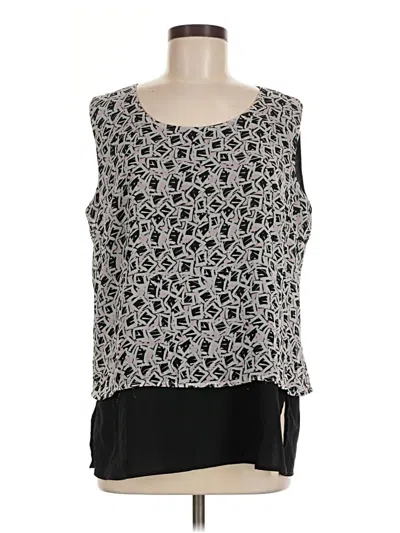 Pre-owned Milano Sleeveless Blouse In Black