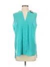 Milano Sleeveless Blouse In Blue