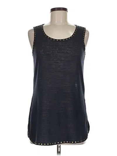 Pre-owned Milano Sleeveless Top Black Scoop Neck Tops