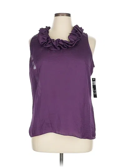 Pre-owned Milano Sleeveless Top Purple Cowl Neck Tops