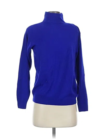 Pre-owned Milano Turtleneck Sweater In Blue