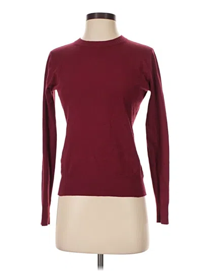Pre-owned Milano Turtleneck Sweater In Burgundy