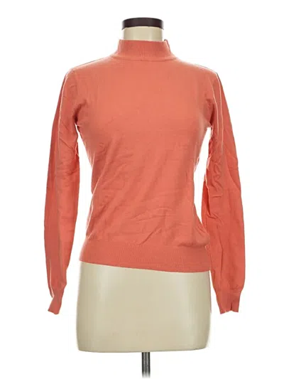 Pre-owned Milano Turtleneck Sweater In Orange