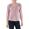 Milano Womens Printed Chiffon Blouse